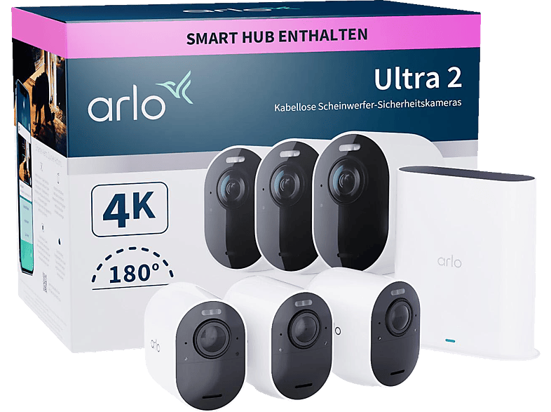 ARLO Ultra2 3er StarterSet, Überwachungskamera