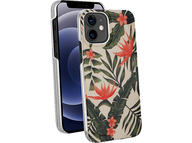 VIVANCO Special Edition Cover "floral", Backcover, Apple, iPhone 12 mini, Mehrfarbig