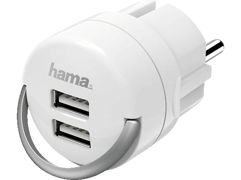 HAMA 2-fach USB Lade-Adapter