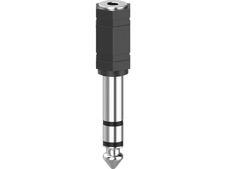 HAMA 3.5-mm-Klinken-Kupplung auf 6.3-mm-Klinken-Stecker, Audio-Adapter