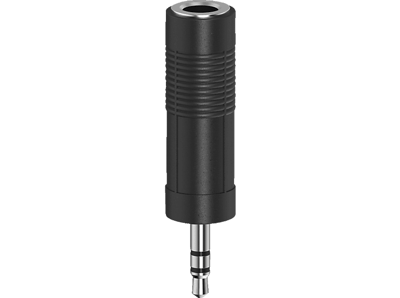 HAMA 3.5-mm-Klinken-Stecker auf 6.3-mm-Klinken-Kupplung, Audio-Adapter
