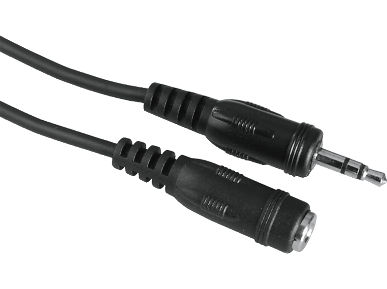 HAMA 3.5-mm-Klinken-Stecker auf 3.5-mm-Klinken-Kupplung, Audiokabel, 2,5 m