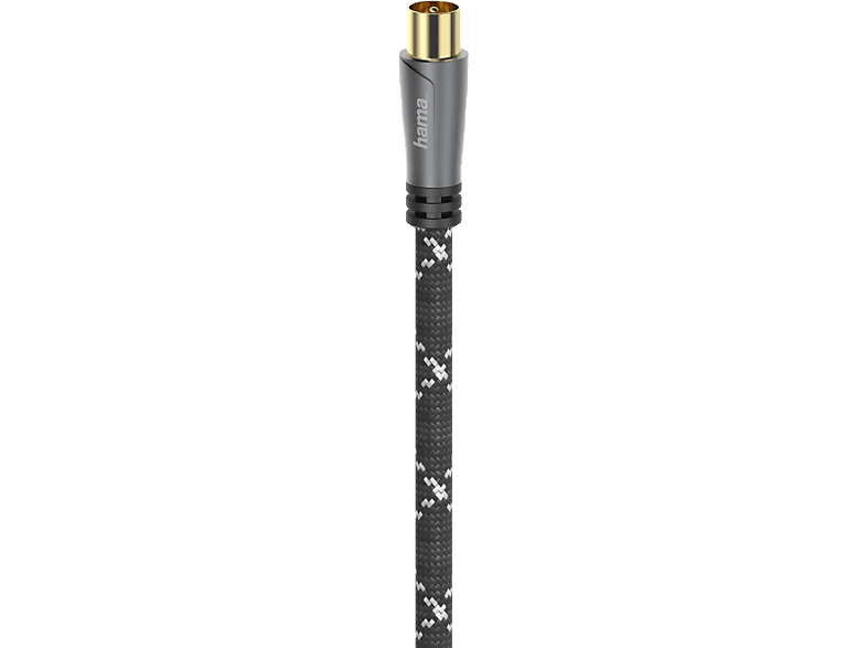 HAMA 120 dB, 10 m Koax-Stecker auf Koax-Kupplung Antennen-Kabel