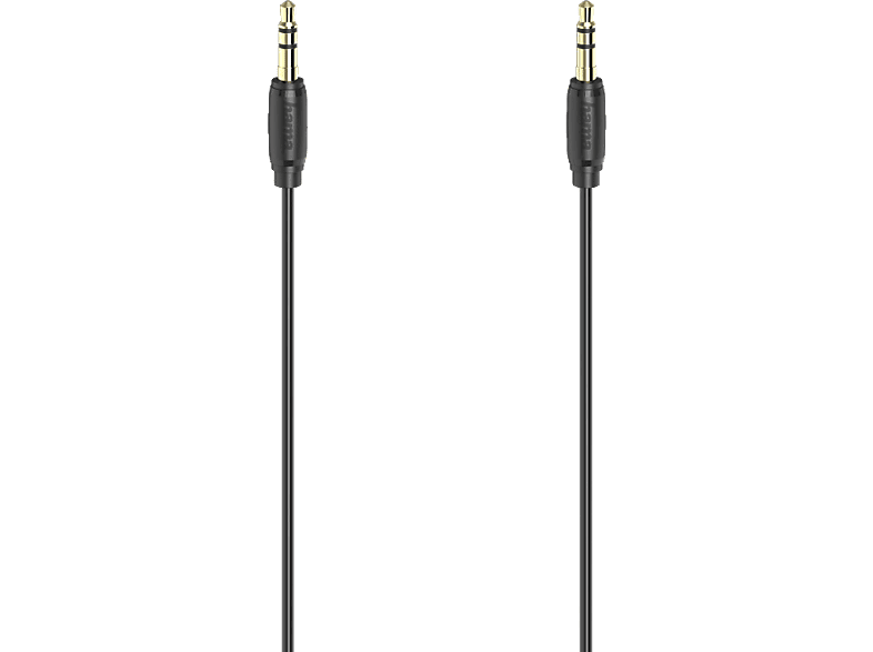 HAMA 3.5-mm-Klinken-Stecker auf 3.5-mm-Klinken-Stecker, Audio-Kabel, 5 m
