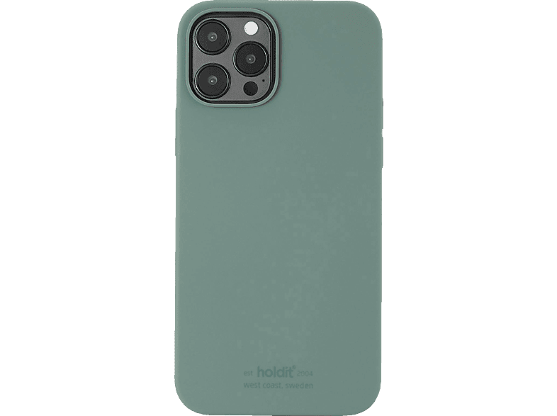 HOLDIT Silicone, Bookcover, Apple, iPhone 12, 12 Pro, Moss Green