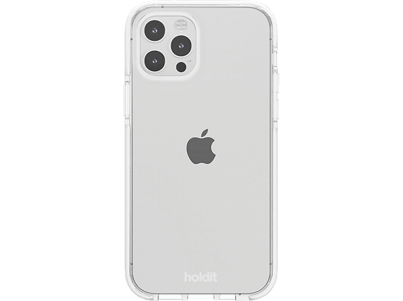 HOLDIT Seethru, Bookcover, Apple, iPhone 12, 12 Pro, White