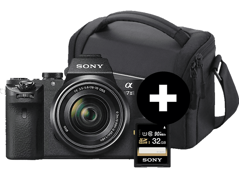 SONY Alpha 7 M2 Kit (ILCE-7M2K) Systemkamera mit Objektiv 28-70 mm, 7,6 cm Display, WLAN