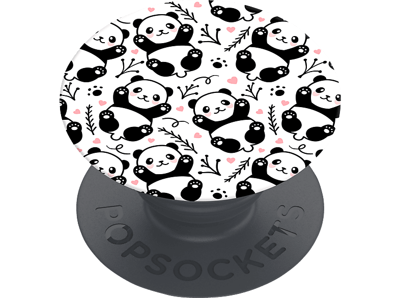 POPSOCKETS PopGrip Basic Panda Boom Handyhalterung, Mehrfarbig