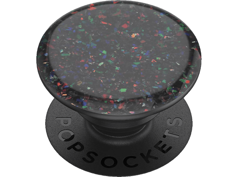 POPSOCKETS PopGrip Basic Iridescent Confetti Oil Slick Handyhalterung, Mehrfarbig