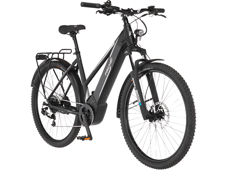 FISCHER TERRA 5.0i All Terrain Bike (ATB) (Laufradgröße: 27,5 Zoll, Rahmenhöhe: 44 cm, Damen-Rad, 504 Wh, Schwarz matt)