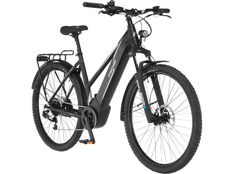 FISCHER TERRA 5.0i All Terrain Bike (ATB) (Laufradgröße: 27,5 Zoll, Rahmenhöhe: 49 cm, Damen-Rad, 504 Wh, Schwarz matt)