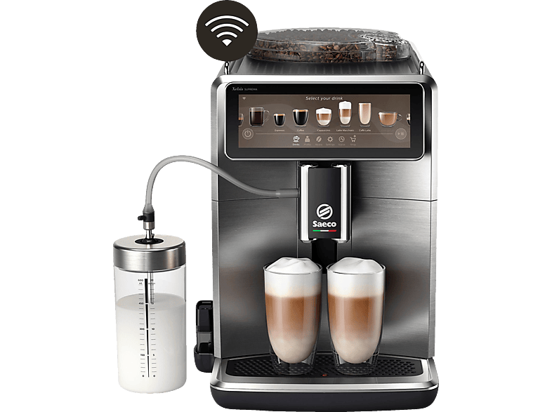 SAECO SM8889/00 Xelsis Suprema 22 Kaffeespezialitäten Kaffeevollautomat Titan Optik