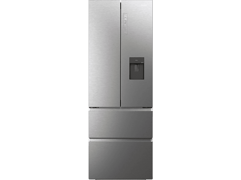 HAIER HFW7720EWMP French Door Kühlgefrierkombination (E, 302 kWh, 2006 mm hoch, Edelstahl-Front)