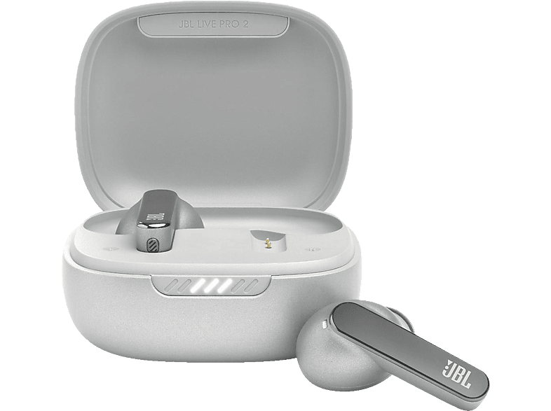 JBL Live Pro 2 True Wireless, iOS & Android kompatibel, echtes adaptives Noise-Cancelling mit Smart Ambient, In-ear Kopfhörer Bluetooth White