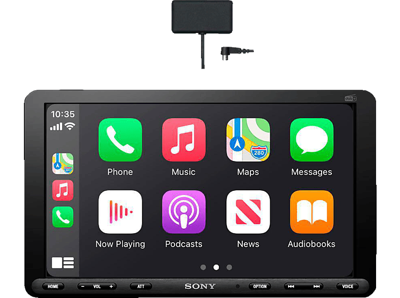 SONY XAV-AX8150 DAB+ Media Receiver 9" Display CarPlay/Android Auto inkl. Antenne und HDMI Eingang Autoradio 1 DIN, 55 Watt