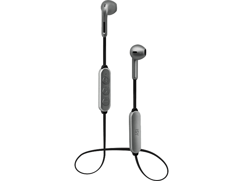 ISY IBH-3700-1-GY, In-ear Kopfhörer Bluetooth Grau