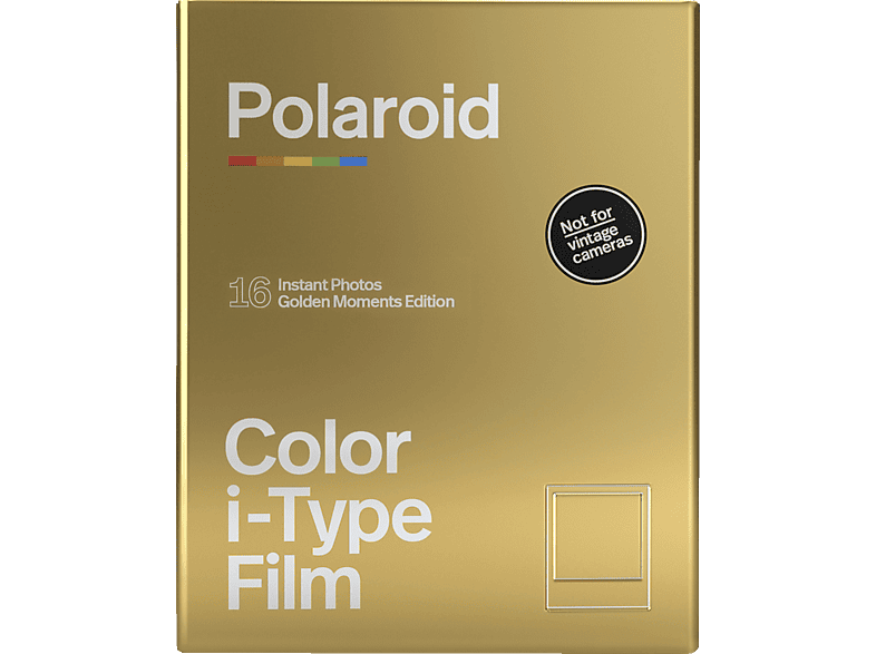 POLAROID i-Type Farbfilm GoldenMoments 2x8 Pack Sofortbildfilm Goldener Rahmen