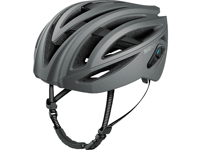 SENA Sena R2 Rennrad Smart Helm- Matt Grey - Größe S (Fahrradhelm, Grey)