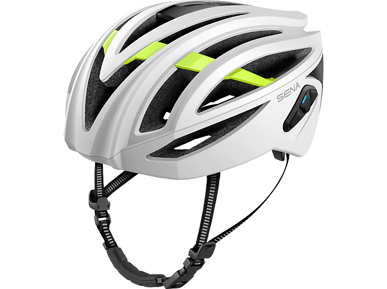SENA Sena R2 Rennrad Smart Helm- Matt White - Größe S (Fahrradhelm, White)