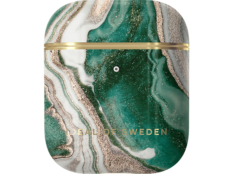 IDEAL OF SWEDEN IDFAPC-98 Airpods Case Gen 1/2 Golden Jade Marble Schutzhülle,