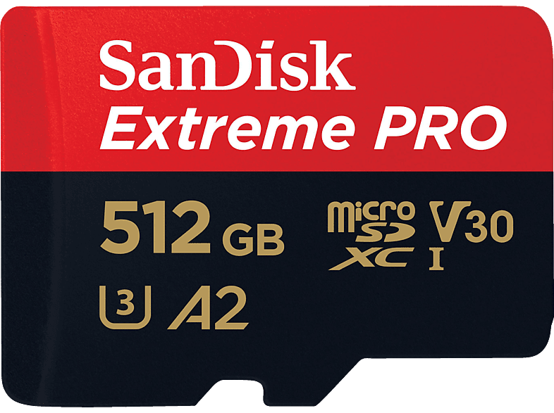 SANDISK Extreme PRO® UHS-I, Micro-SDXC Speicherkarte, 512 GB, 200 MB/s