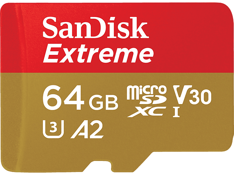 SANDISK Extreme® UHS-I, Micro-SDXC Speicherkarte, 64 GB, 170 MB/s