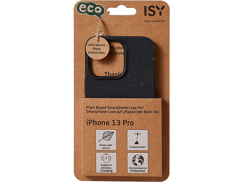 ISY ISC-6016, BioCase, Backcover, Apple, iPhone 13 Pro, Schwarz