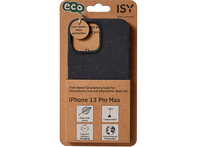 ISY ISC-6017, BioCase, Backcover, Apple, iPhone 13 Pro Max, Schwarz