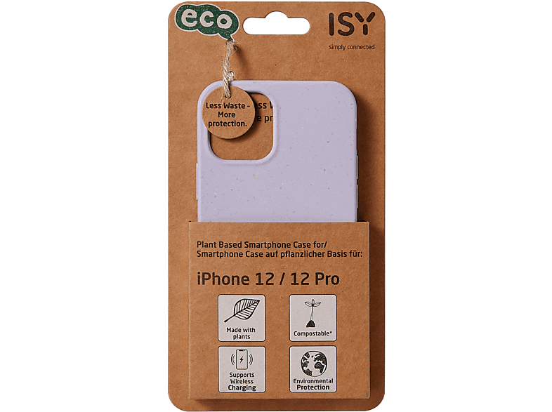 ISY ISC-6007, BioCase, Backcover, Apple, iphone 12 / Pro, Violett