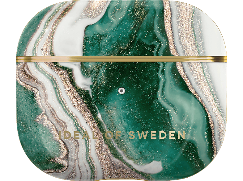 IDEAL OF SWEDEN IDFAPC-G4-98 Airpods Case Gen 3 Golden Jade Marble Schutzhülle,