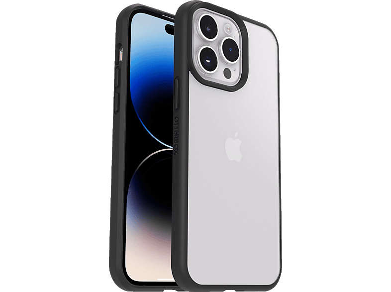 OTTERBOX React, Backcover, Apple, iPhone 14 Pro Max, Transparent/Schwarz