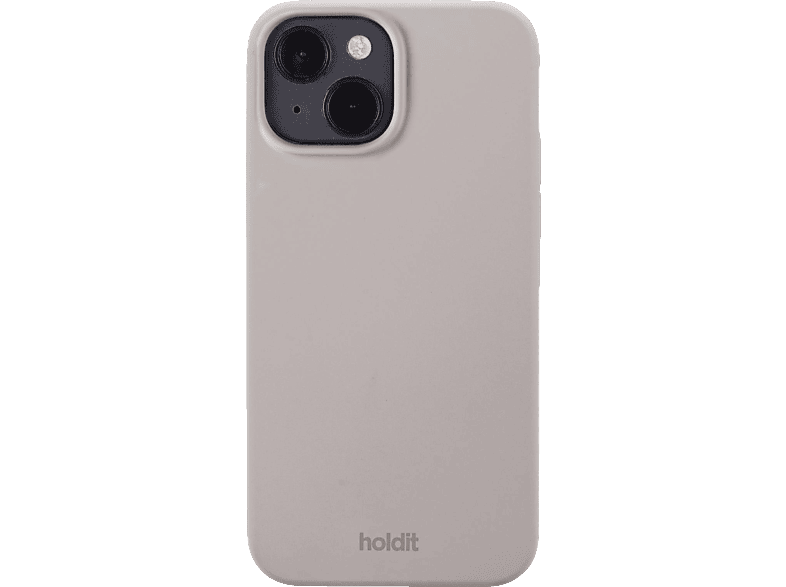 HOLDIT Silikon Case, Backcover, Apple, iPhone 14, Taupe