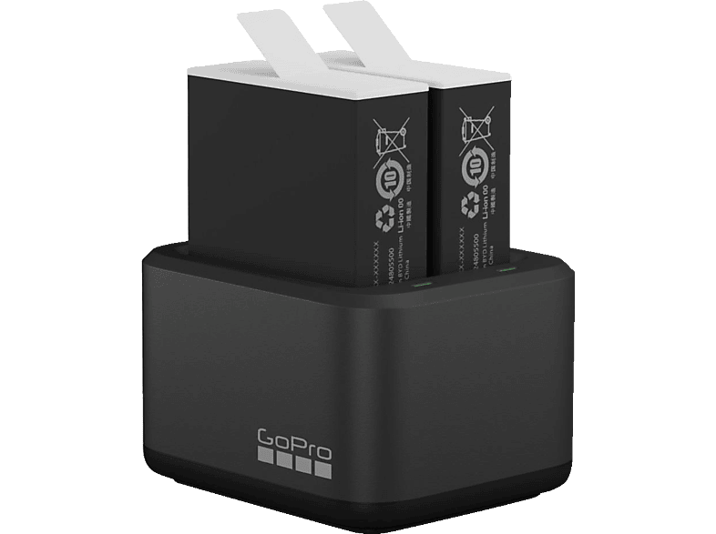 GOPRO Dual Battery Charger und Enduro Batterie für Hero9/10, Ladegerät Akku, Black