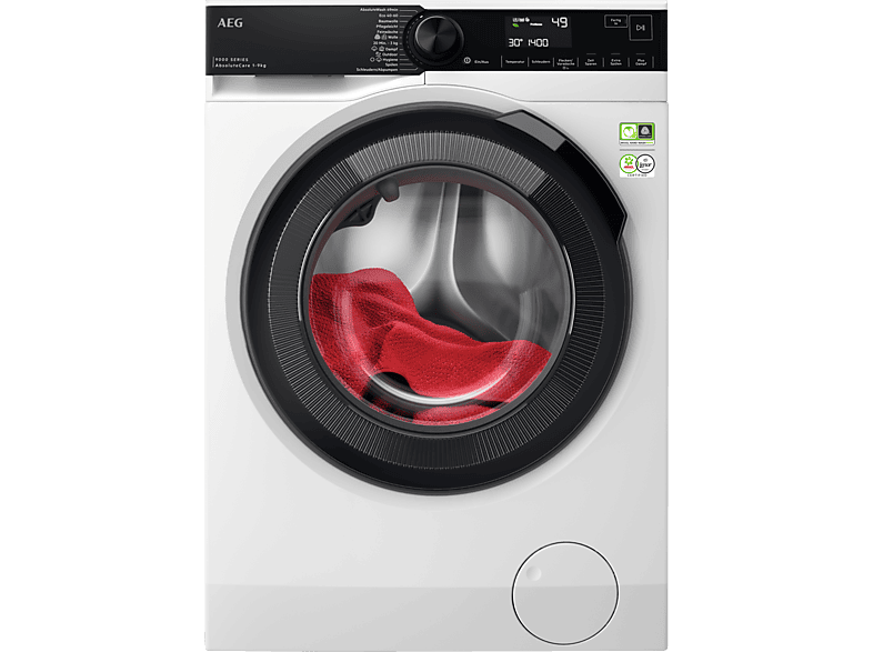 AEG LR9A75490 Serie 9000 AbsoluteCare® mit SoftWater Wasservorenthärtung Waschmaschine (9 kg, 1351 U/Min., A)