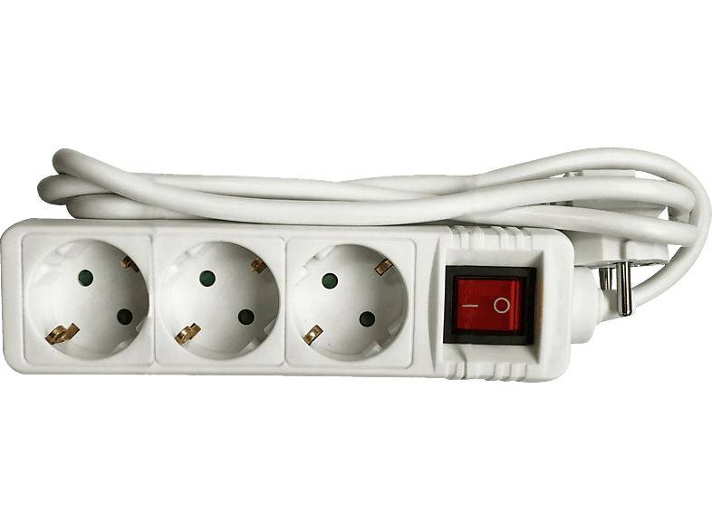ISY IPS-3000, Weiß, Steckdosenleiste, 1,4 m