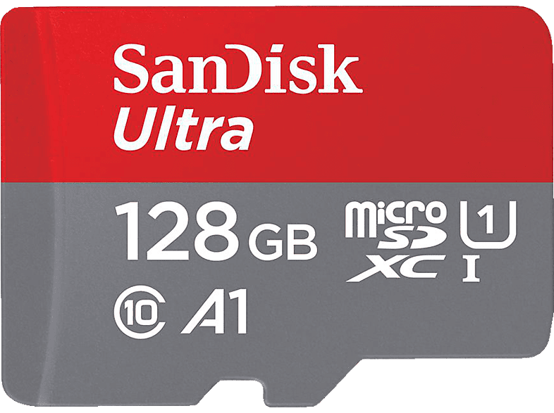 SANDISK Ultra, Micro-SDXC Flash-Speicherkarte, 128 GB, 140 MB/s