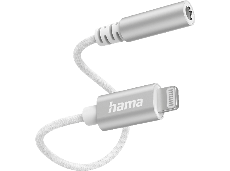HAMA Lightning auf 3.5-mm-Klinke-Buchse, Adapter, Weiß