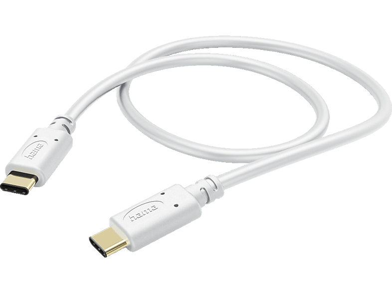 HAMA USB-C auf USB-C, Ladekabel, 1,5 m, Weiß