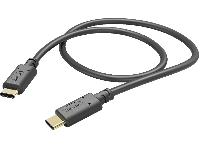 HAMA USB-C, Ladekabel, 1 m, Schwarz
