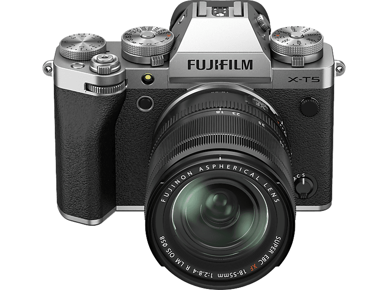 FUJIFILM X-T5 Kit Spiegellose Systemkamera mit Objektiv 18 - 55 mm , 7,6 cm Display Touchscreen