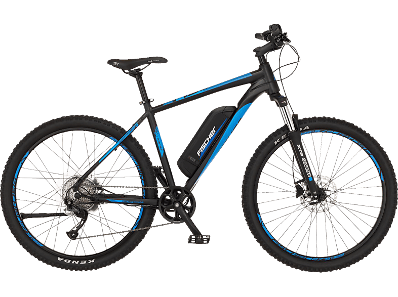 FISCHER Montis 2.1 Mountainbike (Laufradgröße: 29 Zoll, Rahmenhöhe: 51 cm, Unisex-Rad, 557 Wh, Schwarz/Blau)