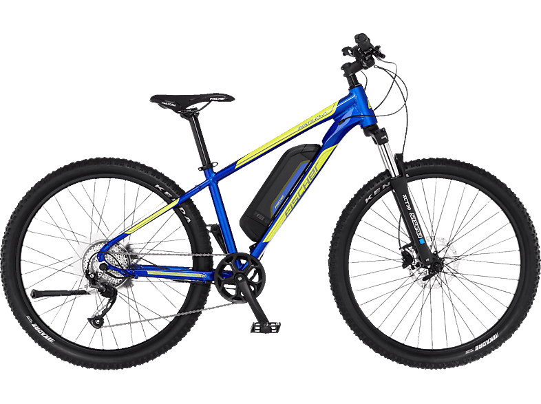 FISCHER Montis 2.1 Junior Mountainbike (Laufradgröße: 27,5 Zoll, Rahmenhöhe: 38 cm, Unisex-Rad, 418 Wh, Blau)