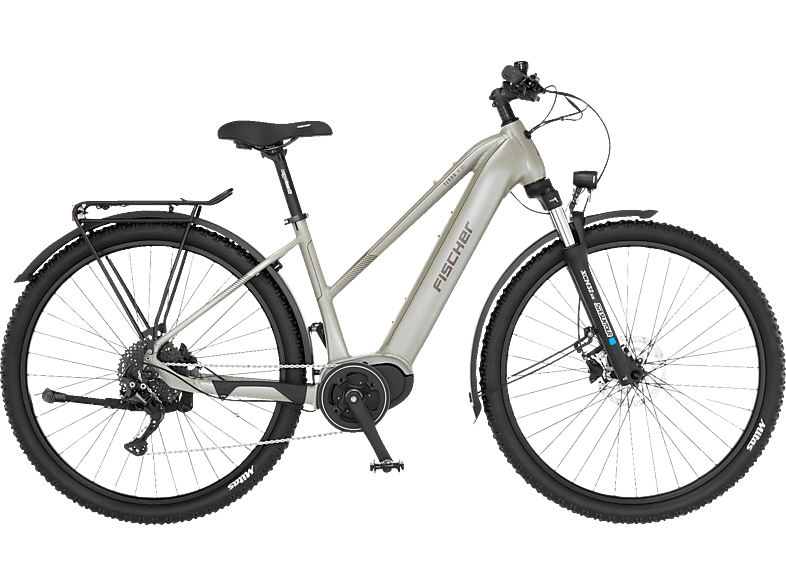 FISCHER Terra 4.0I All Terrain Bike (ATB) (Laufradgröße: 29 Zoll, Rahmenhöhe: 45 cm, Damen-Rad, 630 Wh, Greige)