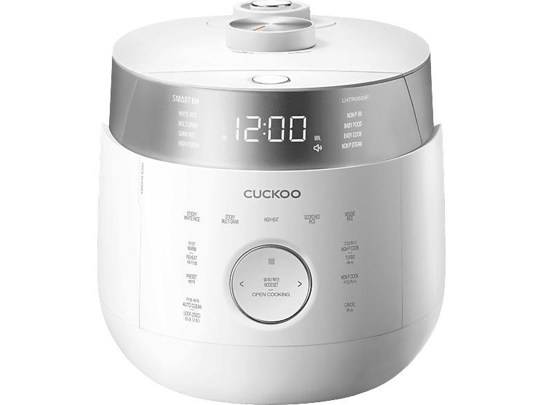 CUCKOO CRP-LHTR0609F Reiskocher (1090 Watt, Weiß/Silber)