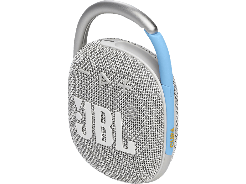 JBL Clip4 Eco Bluetooth Lautsprecher, Weiß, Wasserfest