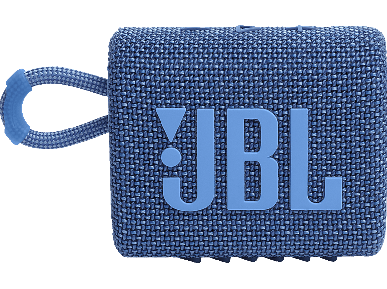 JBL Go 3 Eco Bluetooth Lautsprecher, Blau, Wasserfest