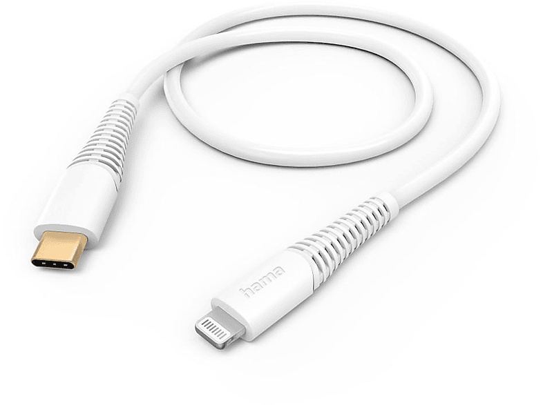 HAMA USB-C auf Lightning 1.5 m Ladekabel Apple, Weiß