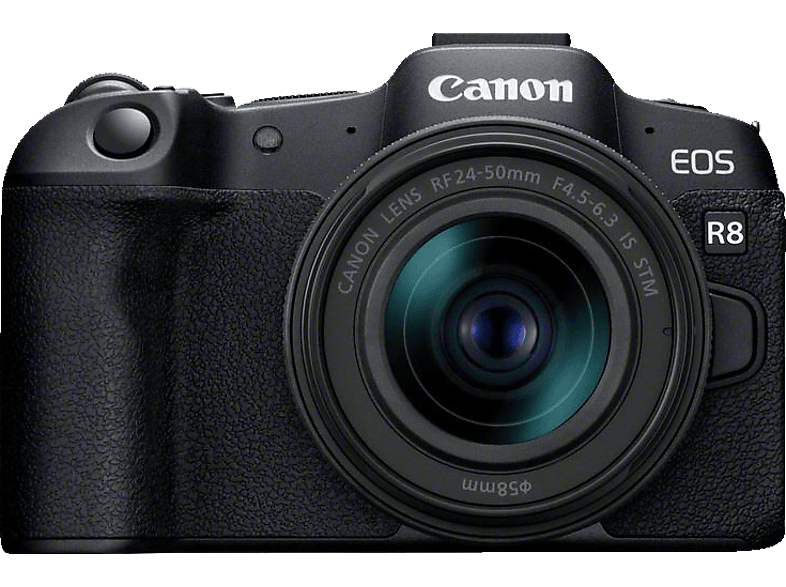 CANON EOS R8 Kit Spiegellose Systemkameras mit Objektiv 24-50 mm, 7,5 cm Display, WLAN