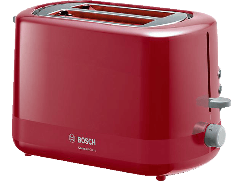 BOSCH TAT3A114 Toaster Rot (800 Watt, Schlitze: 2)