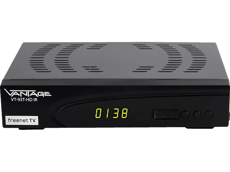 VANTAGE VT 93 C/T-HD Receiver (HDTV, PVR-Funktion, DVB-T2 HD, DVB-C, DVB-C2, Anthrazit)